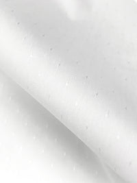 White Cotton/Nylon/Lycra Micro Stud Diamond Dobby Weave St Tropez Stretch Shirting - Robert Kaufman - 55W