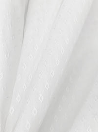 White Cotton/Nylon/Lycra Micro Hollow Diamond Dobby Weave St Tropez Stretch Shirting - Robert Kaufman - 55W