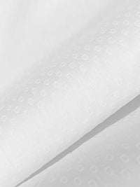 White Cotton/Nylon/Lycra Micro Hollow Oval Dobby Weave St Tropez Stretch Shirting - Robert Kaufman - 55W