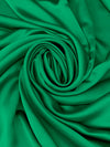 Lucky Green Polyester/Acetate Crepe Back Satin - NY Designer - 58W