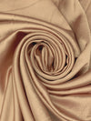 Golden Terracotta 100% Polyester Crepe Back Satin - NY Designer - 58W