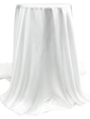 White 100% Polyester Charmeuse - NY Designer - 58W