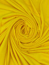 Sun Yellow Polyester/Lycra Double Brushed Knit 56W