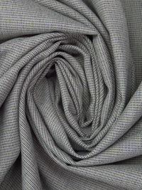 Abalone Gray/Black Polyester/Cotton Novelty Weave Suiting 59W