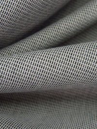 Abalone Gray/Black Polyester/Cotton Novelty Weave Suiting 59W