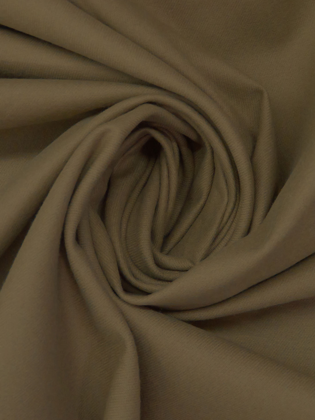 Olive Wood Cotton/Lycra Brushed Twill Bottom Weight Woven 60W