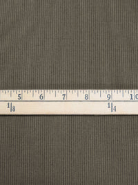 Dark Tan/Charcoal/Almond Wool/Nylon Vertical Stripe Weave Suiting - Imported From Italy - 60W