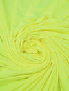 Neon Citrus Yellow Polyester/Lycra Double Brushed Knit 60W