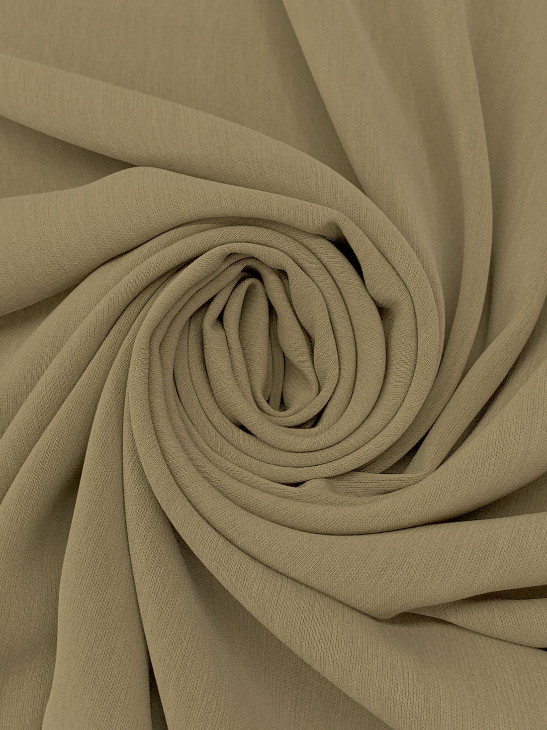 Dark Tan 100% Acetate Crepe Suiting 58W