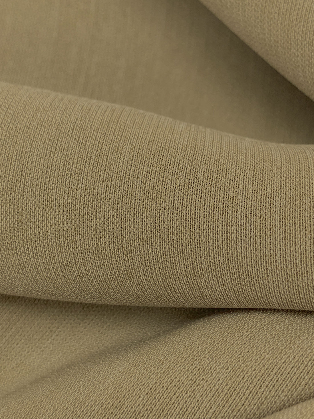 Dark Tan 100% Acetate Crepe Suiting 58W