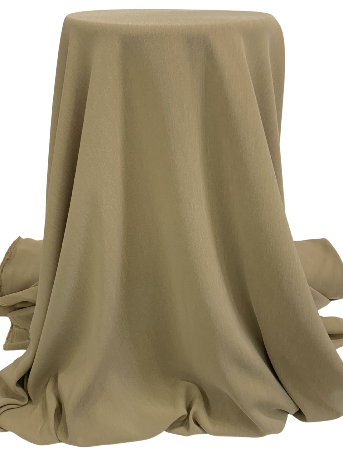 Dark Tan 100% Acetate Crepe Suiting 58W