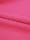 French Raspberry 100% Polyester Horizontal Stripe Ottoman Double Knit 58W