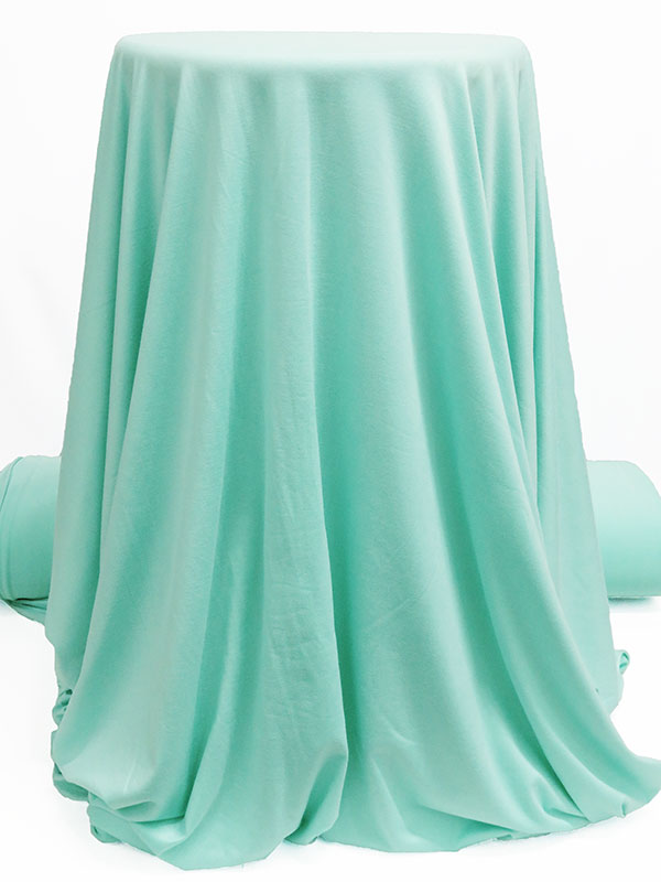 Aquamarine Polyester/Lycra Double Brushed Knit 58W