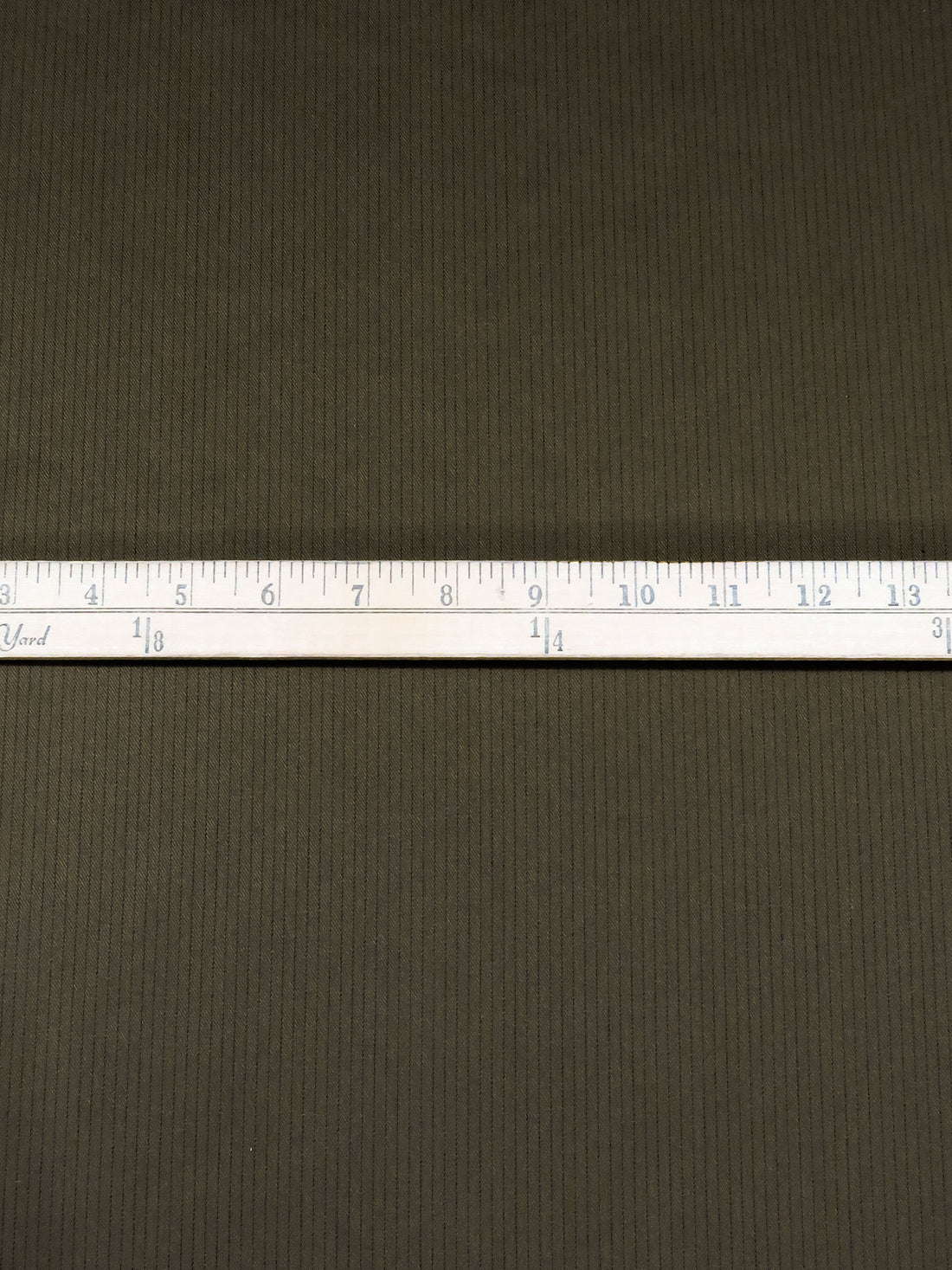 Punga Brown/Dark Brown 100% Cotton Vertical Pinstripe Twill Suiting 55W