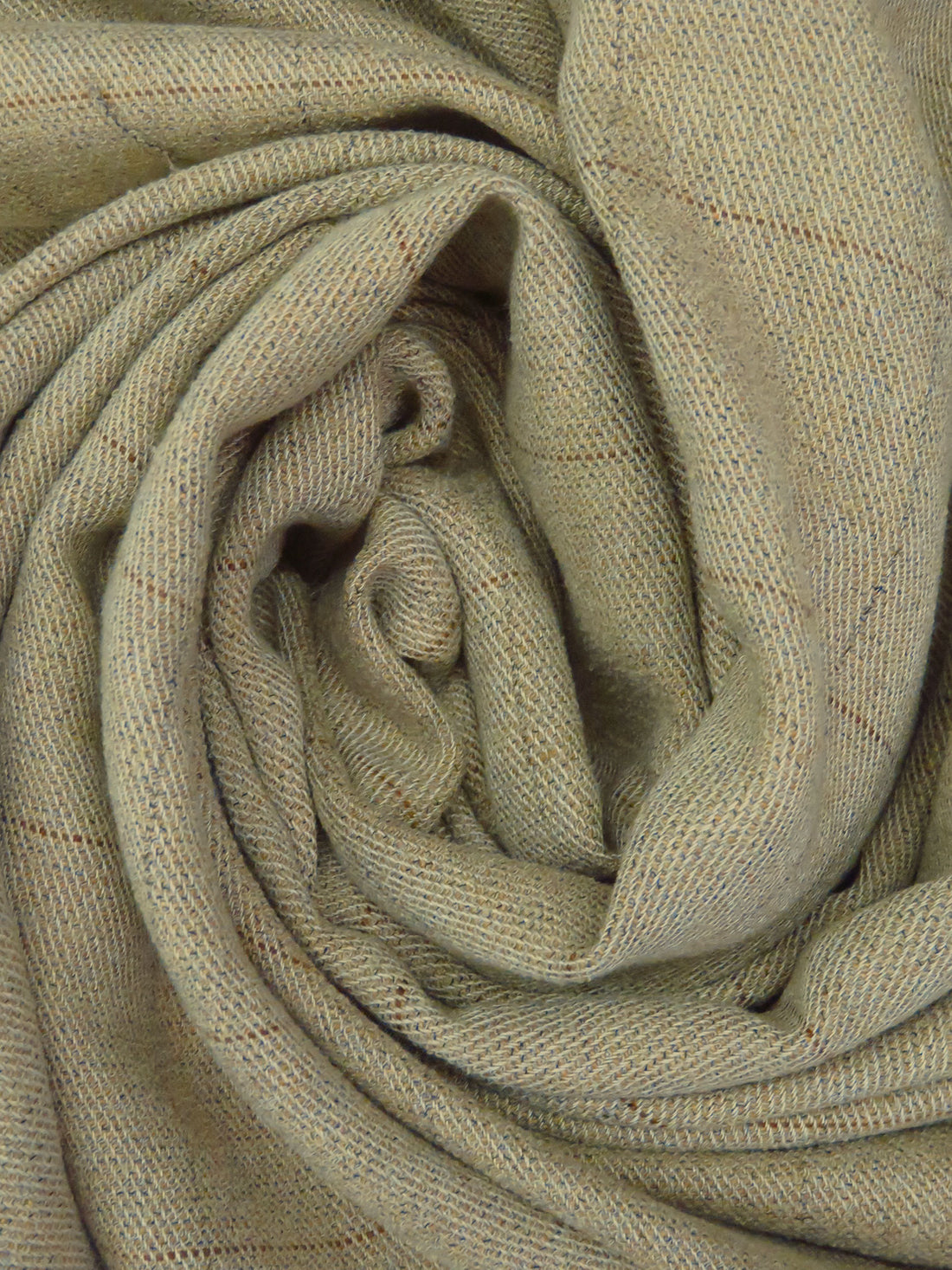 Dark Tan/Mid Gray/Dark Brown/Multi Polyester/Cotton/Rayon Heathered Grid Weave Twill Suiting 62W