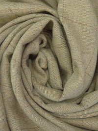 Dark Tan/Mid Gray/Dark Brown/Multi Polyester/Cotton/Rayon Heathered Grid Weave Twill Suiting 62W