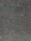 Black/Mauve/Off-White 100% Nylon Paisley Print Point d'Esprit Netting 59W