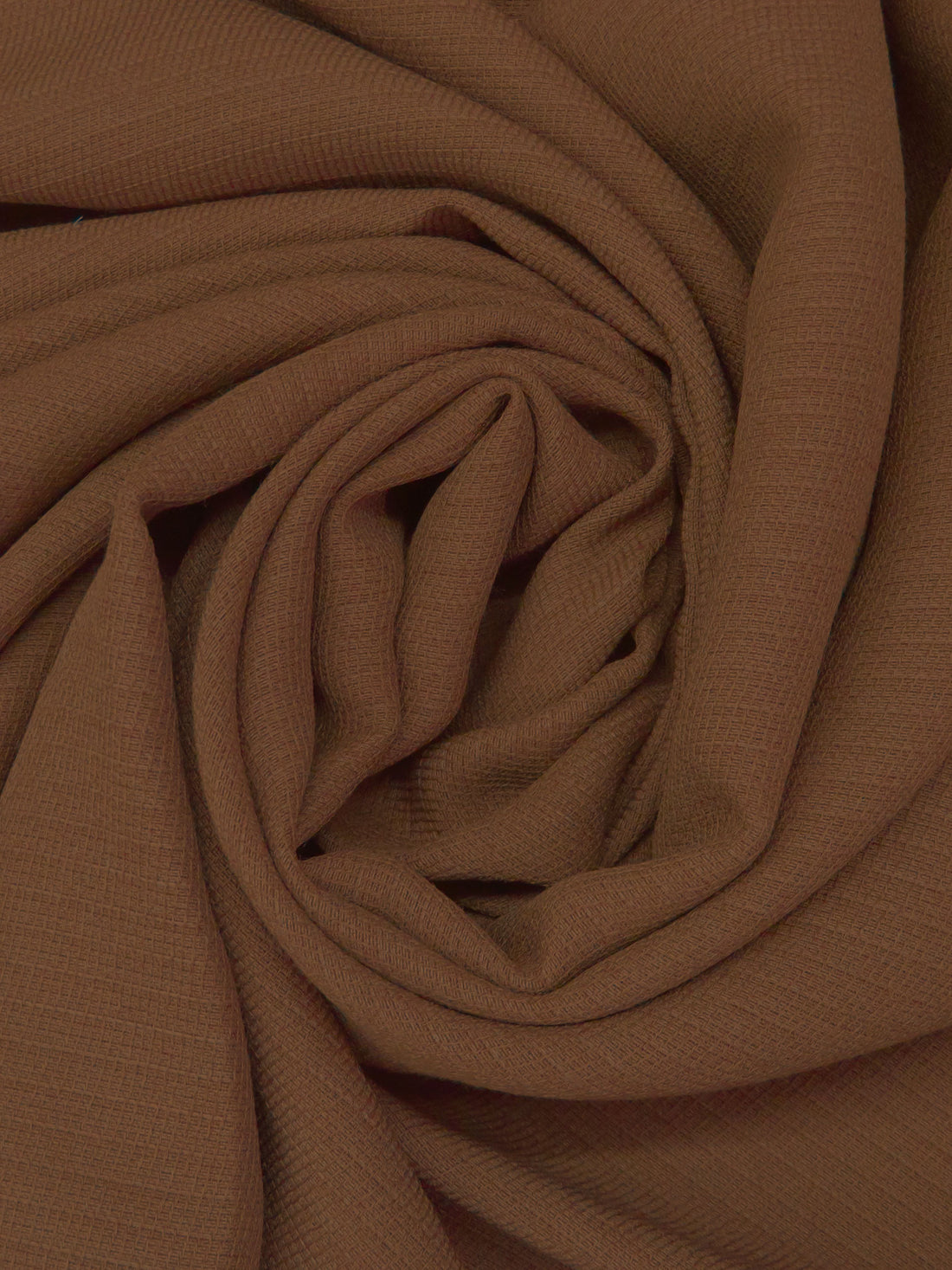 Dark Coconut Rayon/Acrylic/Wool Novelty Weave Suiting - Imported From Italy - 54W