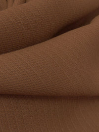 Dark Coconut Rayon/Acrylic/Wool Novelty Weave Suiting - Imported From Italy - 54W