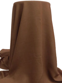 Dark Coconut Rayon/Acrylic/Wool Novelty Weave Suiting - Imported From Italy - 54W