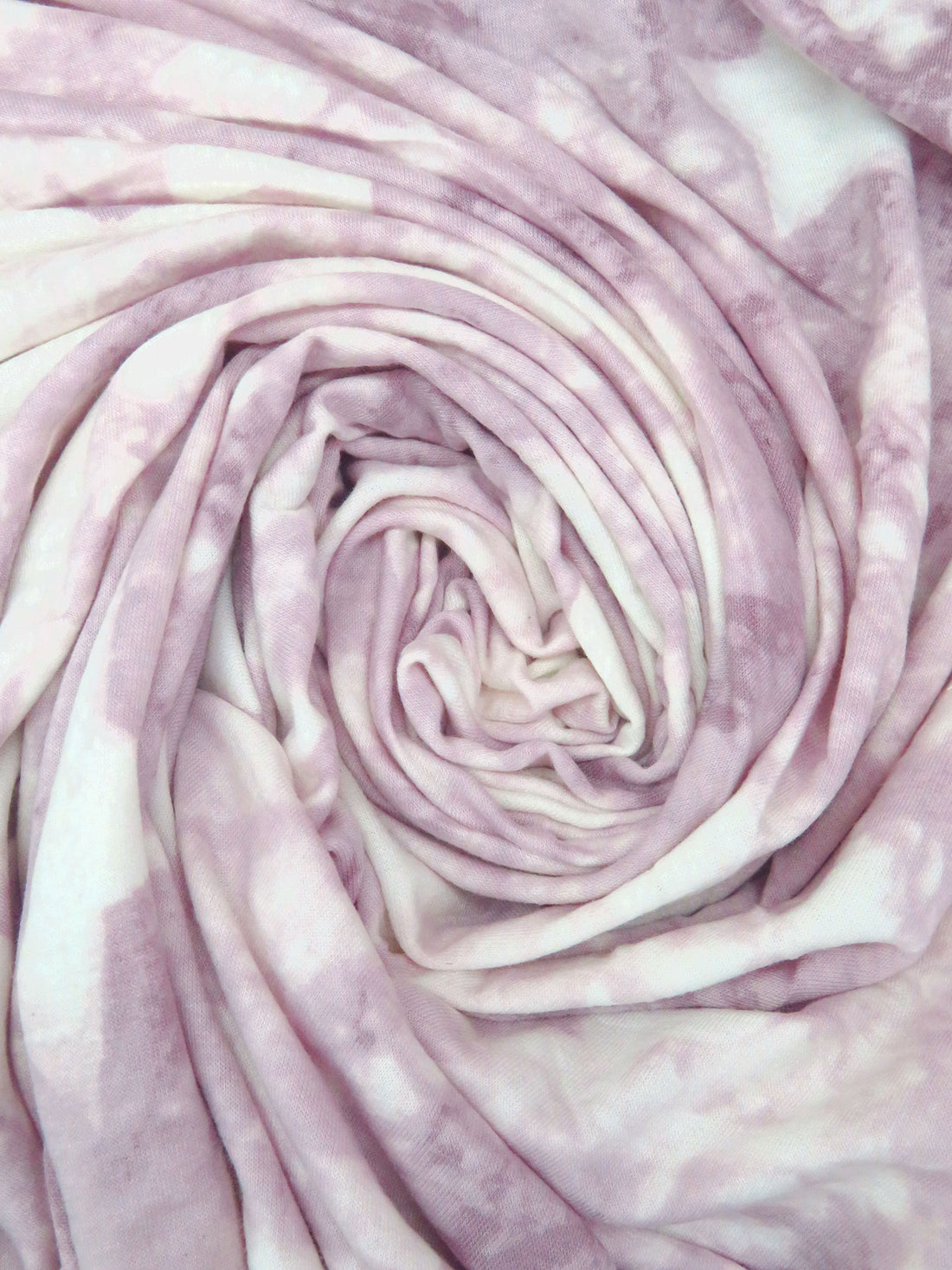 Dusty Lavender/White/Dusty Lilac Polyester/Rayon/Lycra Grunge Star Print French Terry Knit - Robert Kaufman - 58W