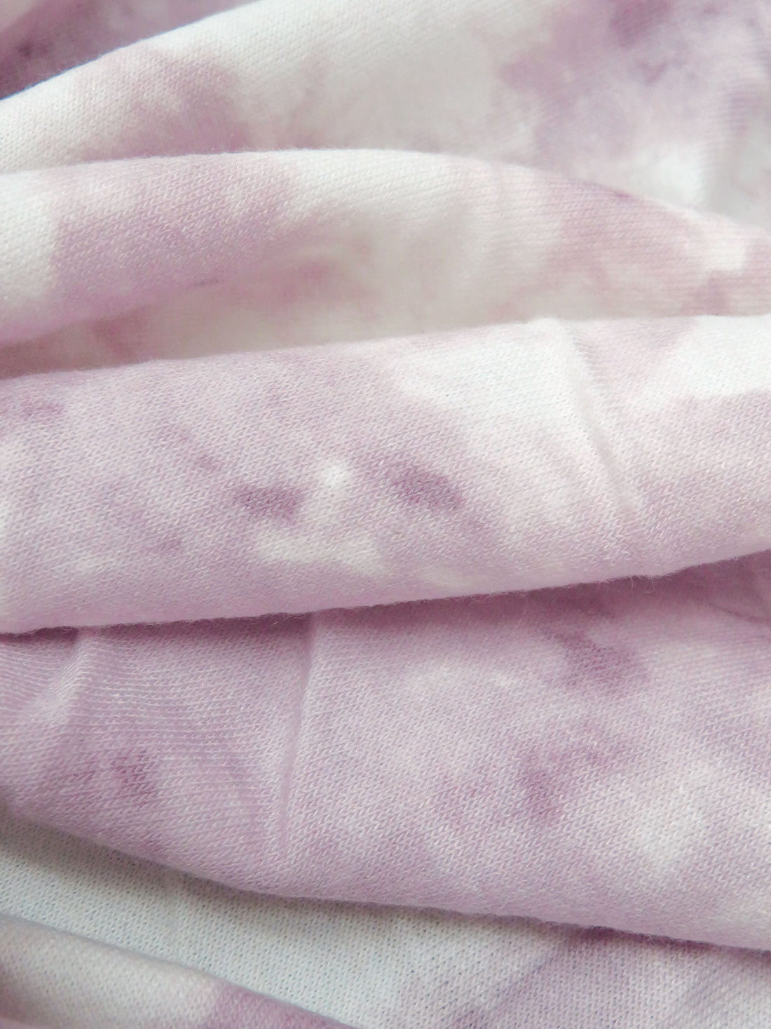 Dusty Lavender/White/Dusty Lilac Polyester/Rayon/Lycra Grunge Star Print French Terry Knit - Robert Kaufman - 58W