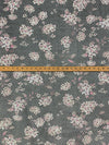 Black/White/Charm Pink 100% Nylon Floral Print Point d'Esprit Netting 56W