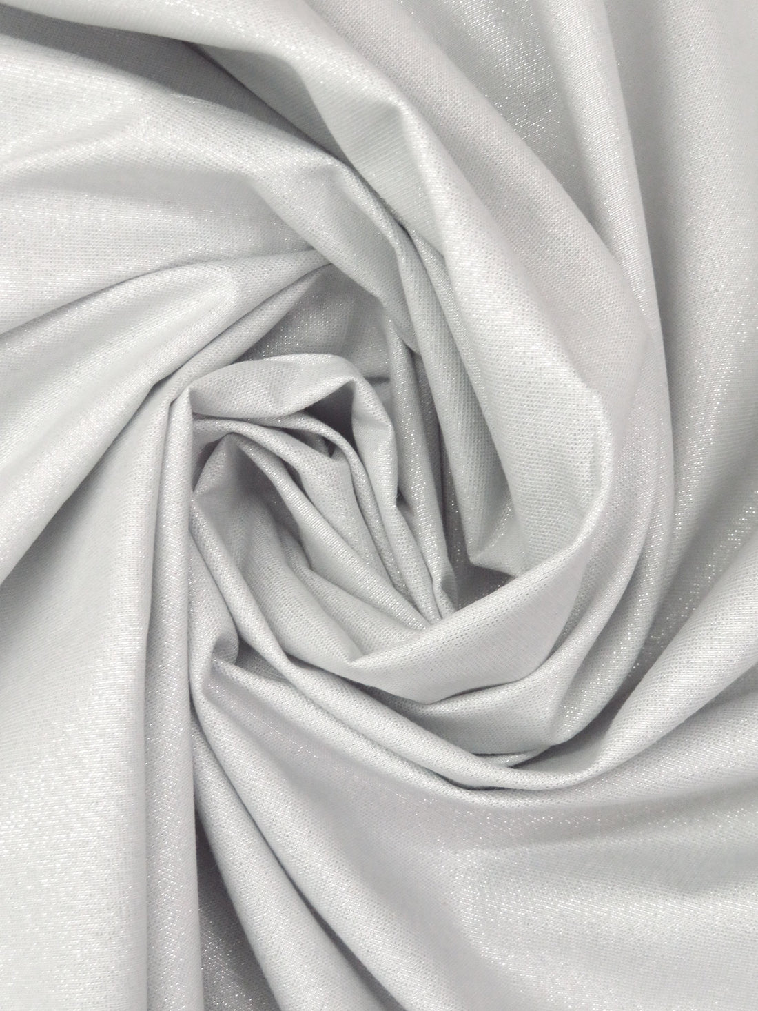 White/Silver Cotton/Lurex/Polyester "Moondust" Shirt Weight Woven - Robert Kaufman - 44W