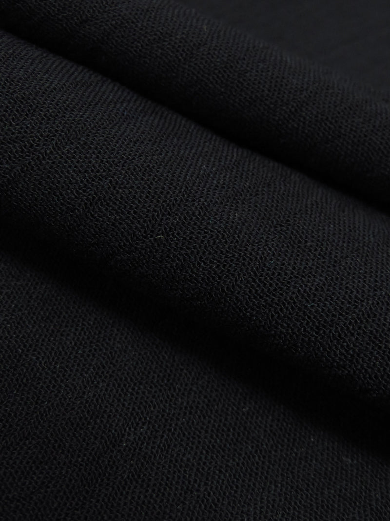 Black 100% Rayon Crinkle Challis 56W