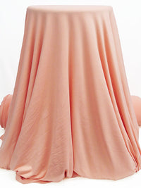 Melon Peach Polyester/Lycra Double Brushed Knit 56W