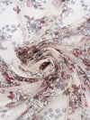 Pale Salmon Pink/Burgundy/Brink Pink/Multi 100% Nylon Floral Print Point d'Esprit Netting  58W