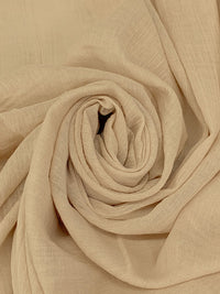 Tan 100% Cotton Crinkle Gauze 54W