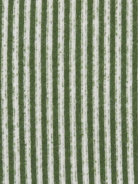 Dill Green/White Rayon/Lycra Vertical Stripe Brushed Rib Knit 52W