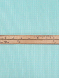 Robin Egg Blue/White Cotton/Nylon/Lycra Novelty Weave St Tropez Stretch Shirting - Robert Kaufman - 55W