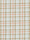 Porcelain/Carrot/Coffee/Sky Blue/Multi 100% Linen Yarn-Dyed Plaid Mid-Weight Woven 56W