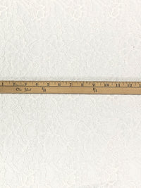 Alabaster White Cotton/Polyester Floral Weave Lace 56W