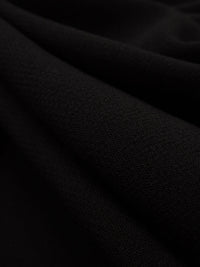 Pitch Black 100% Rayon Crepe Challis - NY Designer - 60W