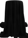 Pitch Black 100% Rayon Crepe Challis - NY Designer - 60W