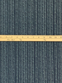Denim Blue/Palest Slate Blue Tencel/Cotton Vertical Multi-Stripe Print Chambray 62W