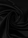 Black 100% Silk Charmeuse - NY Designer - 43W