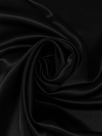 Black 100% Silk Charmeuse - NY Designer - 43W