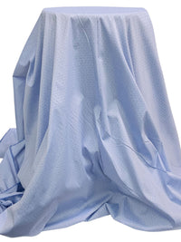 Light Blue/White Cotton/Nylon/Lycra Micro Dotted Dobby Weave St Tropez Stretch Shirting - Robert Kaufman - 55W