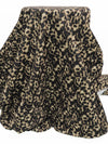 Oatmeal/Black/Cedar Brown 100% Nylon Hazy Animal Print Water Repellent Jacketing - NY Designer - 58W