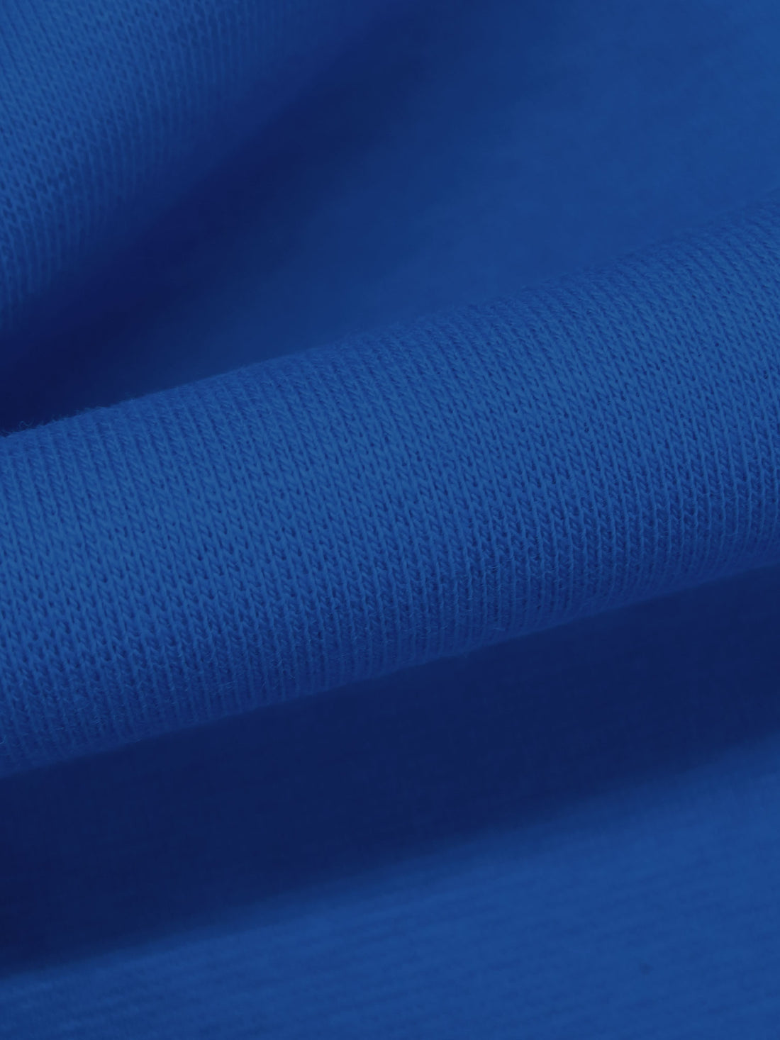 Dark Cornflower Blue Cotton/Lycra 1x1 Rib Knit - Robert Kaufman - 68W