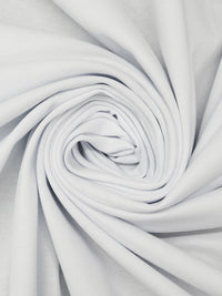 White Cotton/Lycra 1x1 Rib Knit - Robert Kaufman - 68W
