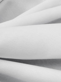 White Cotton/Lycra 1x1 Rib Knit - Robert Kaufman - 68W