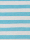 Sky Blue/Ghost White Cotton/Rayon Horizontal Stripe Weave Fine Interlock Knit 59W