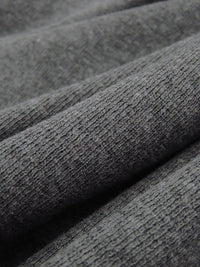 Heathered Pewter Gray Cotton/Polyester/Spandex Interlock Knit 50W