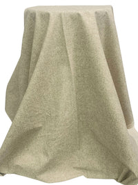 Taupe Cotton/Flax Heathered Print Midweight Woven - Robert Kaufman - 43W