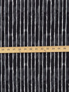 Dark Iron Gray/White/Black Polyester/Lycra Vertical Distressed Stripe Print ITY Knit - White House Black Market - 54W